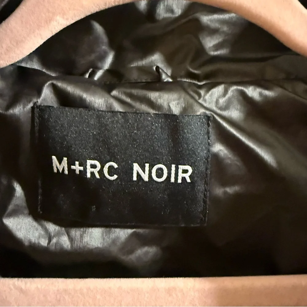 M+RC Noir Black Nylon Windbreaker Jacket Logo Track Jacket Men’s Large